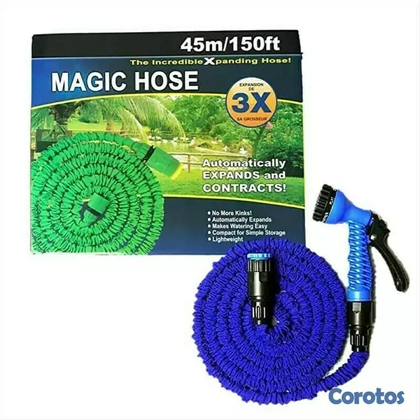 herramientas, jardines y exterior - Manguera expandible  potente de nuevo diseño con pistola gratis - 150 pies. 2