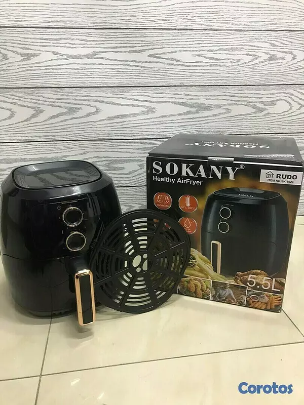 electrodomesticos - Freidora de Aire Air Fryer Sokany manual de 5.5 litros SK-8024, cocina saludable 4