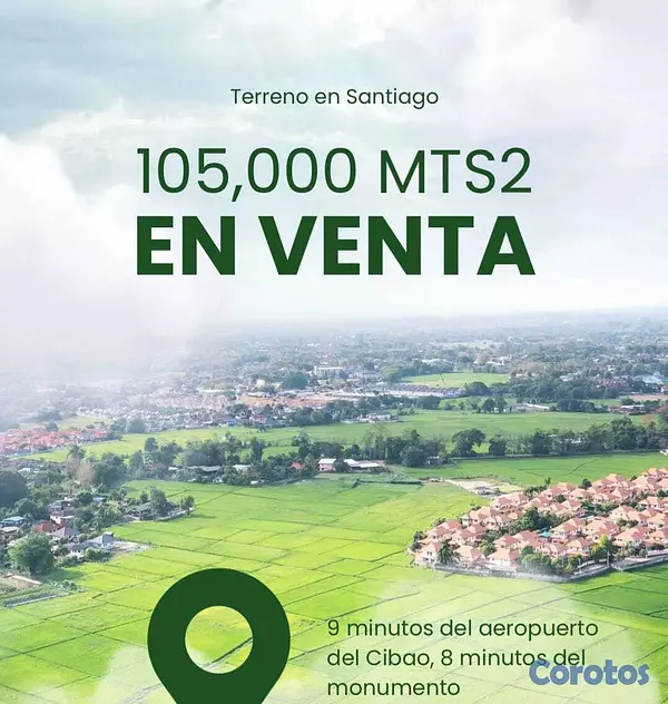 solares y terrenos - Se Vende Terreno de 105,000 Mts2 proximo al Aeropu
