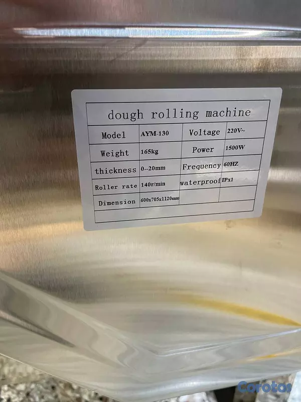 equipos profesionales - Laminadora rodillo de masa harina de 12 pulgadas 4