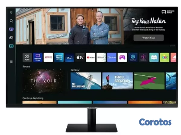 computadoras y laptops - MONITOR SAMSUNG 32” SMART FHD M5. (1920X1080), PLANO, 3000R, 60 HZ, 4MS, HDR10,  2