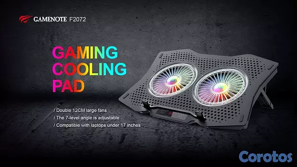 computadoras y laptops - ABANICOS DE ENFRIAMIENTOS PARA LAPTOP HASTA 17 PULGAAS GAMING COOLING PAD 3