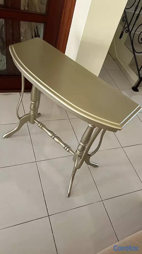muebles y colchones - Mesa de caoba pintada 2