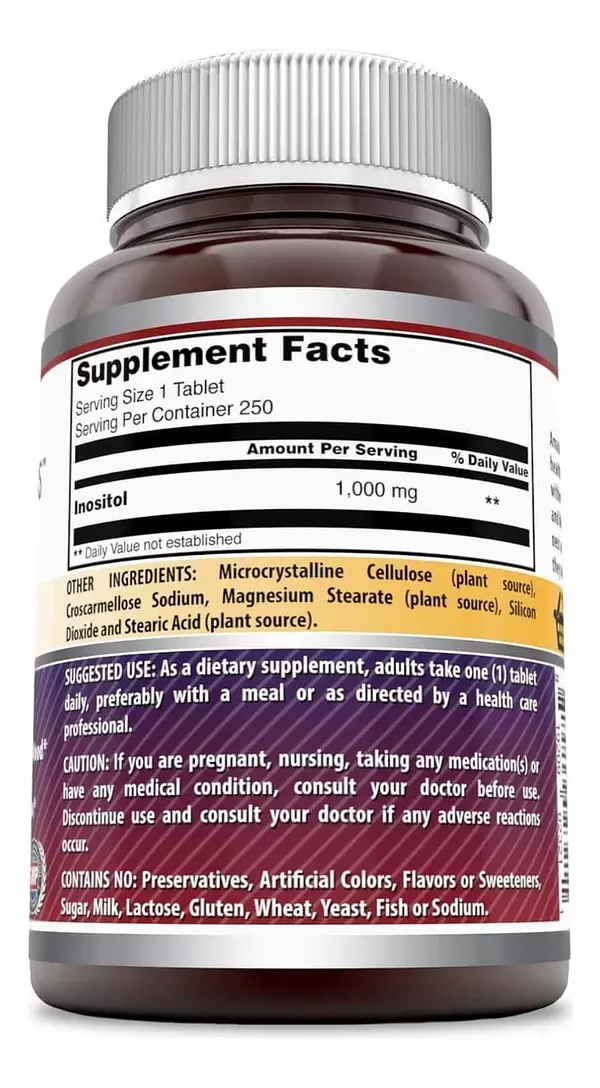 Salud y Equipamiento Médico - Suplemento Inositol 1000 mg 250c 2