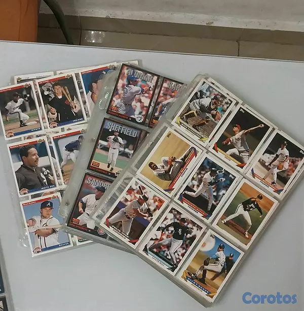 hobby y coleccion - Gran colección de postalitas MLB originales 92-93 4