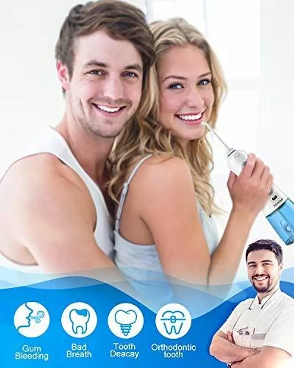 Salud y Equipamiento Médico - Limpiador De Dientes Con Hilo De Agua Inalambrico, Nicefeel 5