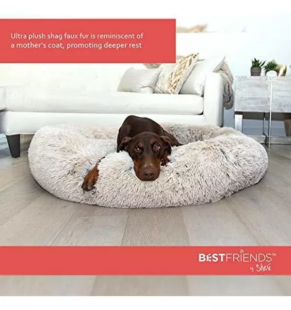 animales y mascotas - Cama En Forma De Dona Afelpada Para Mascotas 5