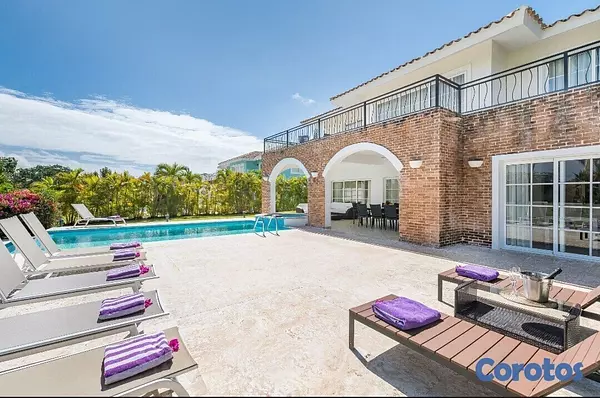casas vacacionales y villas - Villa Casa Bonita Cocotal con vista al campo de Golf Bávaro, Punta Cana  5