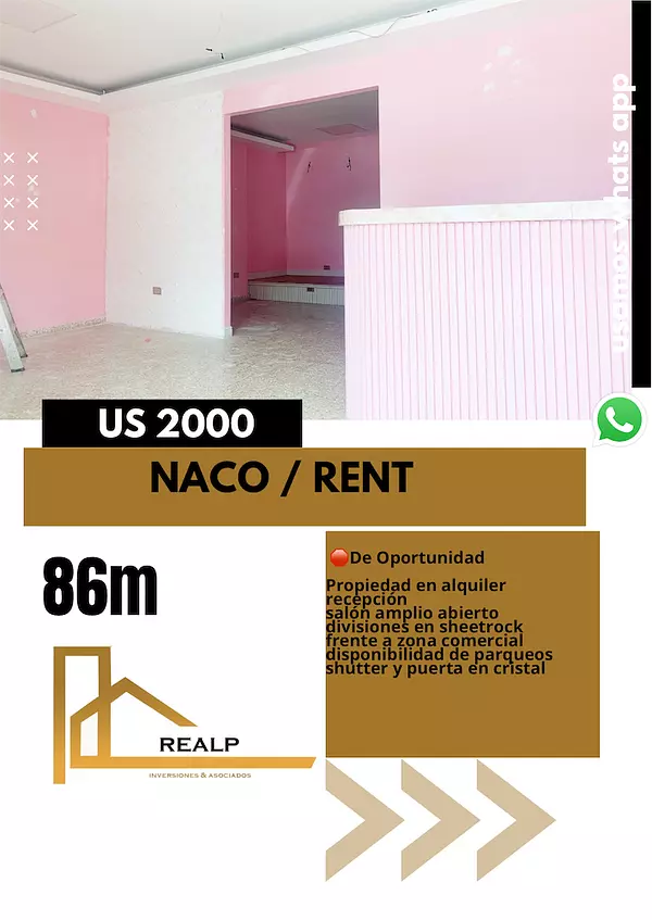 oficinas y locales comerciales - Local en naco primer nivel  1
