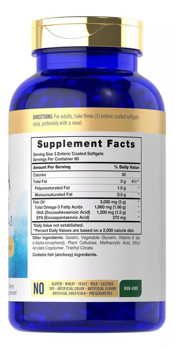 Salud y Equipamiento Médico - Suplemento De Dha 1500mg -carlyle 3