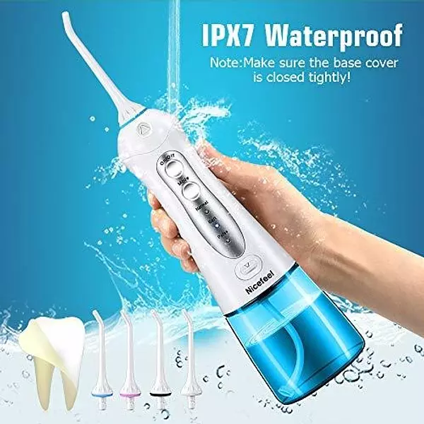 Salud y Equipamiento Médico - Limpiador De Dientes Con Hilo De Agua Inalambrico, Nicefeel 6