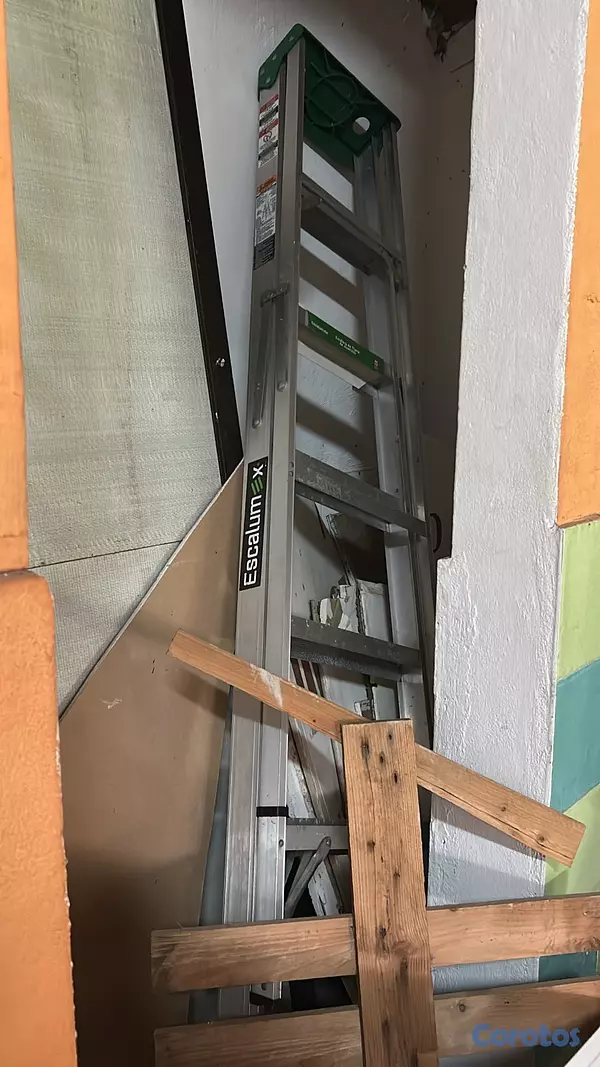 herramientas, jardines y exterior - Escalera NUEVA de aluminio de 6 peldaños 1