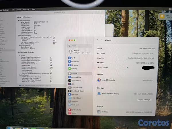 computadoras y laptops - MacBook Pro 2019 15-Inch NO NEGOCIABLE LEER PORFAVOR  2