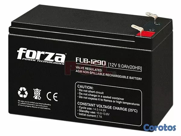 computadoras y laptops - BATERIA FORZA - 12V - 9AH     FUB-1290 2