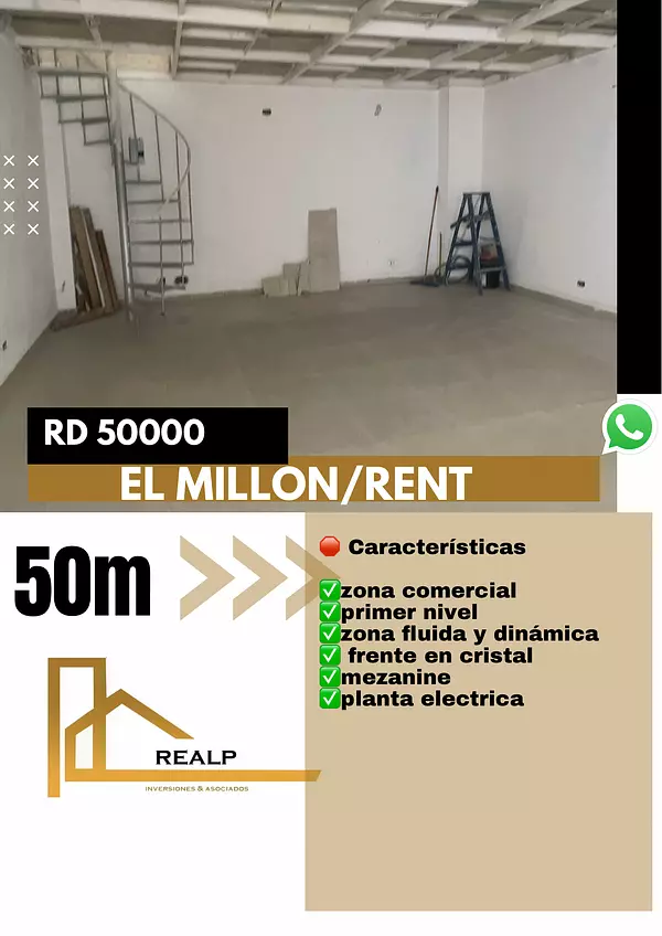 oficinas y locales comerciales - Alquiler local comercial en el millon 1