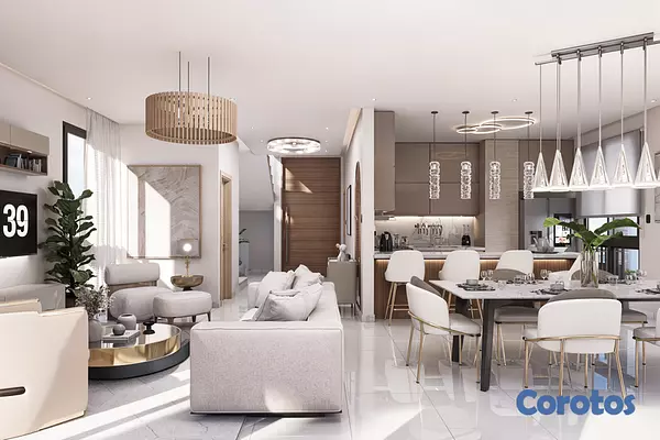 casas vacacionales y villas - Villas en Plano en Vista Cana Punta Cana 5