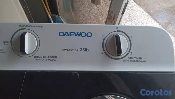 electrodomesticos - Lavadora Daewoo excelente estado, 30 libras 3