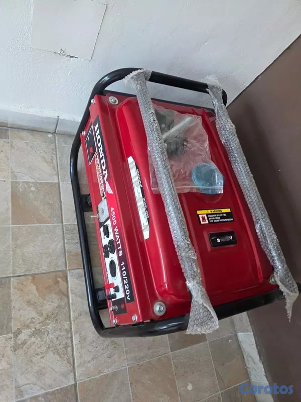 negocios en venta - planta eléctrica de 4.5 kw honde de gasolina encendida pir halon y por llave  4