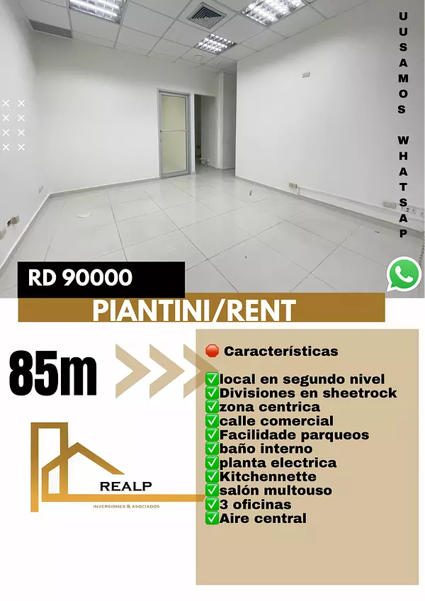 oficinas y locales comerciales - Alquiler local comercial en Piantini  1