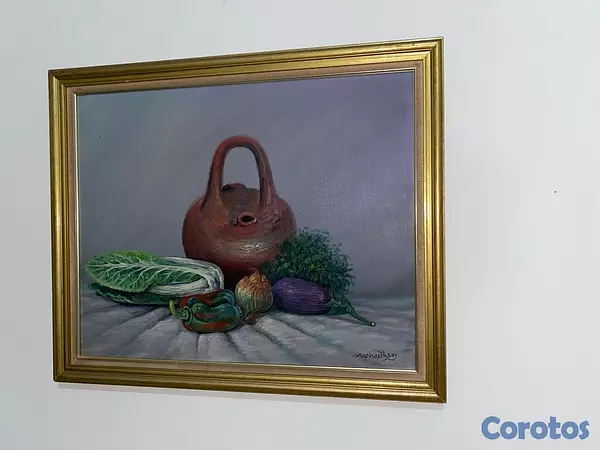 decoración y accesorios - cuadros antiguos de pintores conocidos del país  2