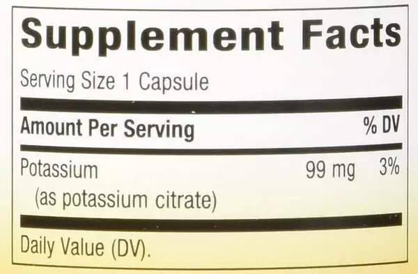 Salud y Equipamiento Médico - Potasio 100 Cap Nature S Way 2