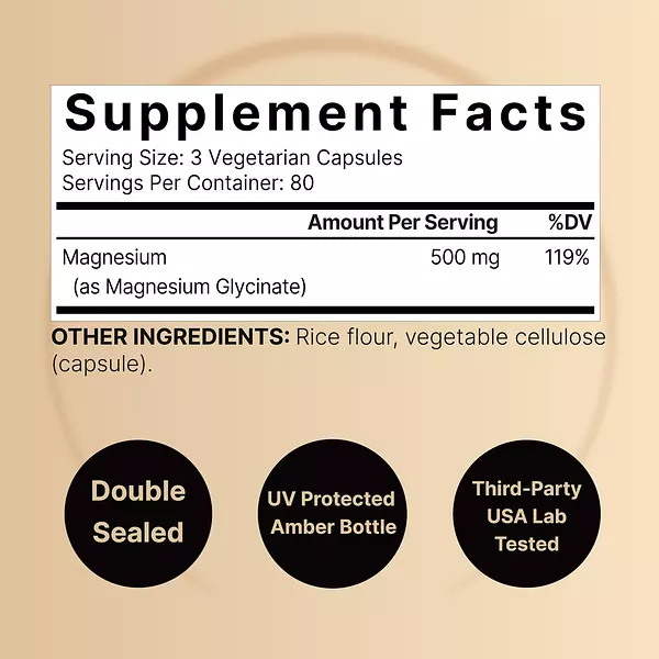 Salud y Equipamiento Médico - Glicinato De Magnesio 500 Mg 240 Cap De Naturebell 2