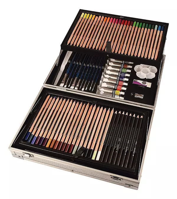 Salud y Equipamiento Médico - Rowney Kit Artista Completo 122 Pcs Estuche Metal 2