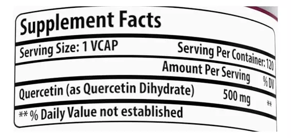 Salud y Equipamiento Médico - Quercetina 500mg 120 Cápsulas - Un - Unidad A $1741 2