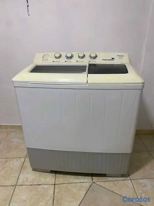 electrodomesticos - Lavadora Daiwa semi nueva 32 libras con garantias 4