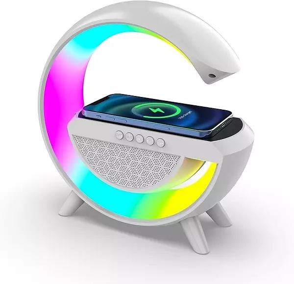 accesorios para electronica - Altavoz Bluetooth SRS 3 en 1 + Cargador Inalámbrico + Lámpara Led Modelo BT 2301 3