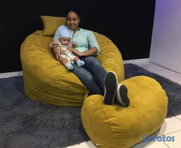 muebles y colchones -  Sillon moderno tipo Puff grande acolchado 5