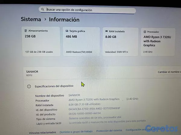 computadoras y laptops - laptop lenovo  7