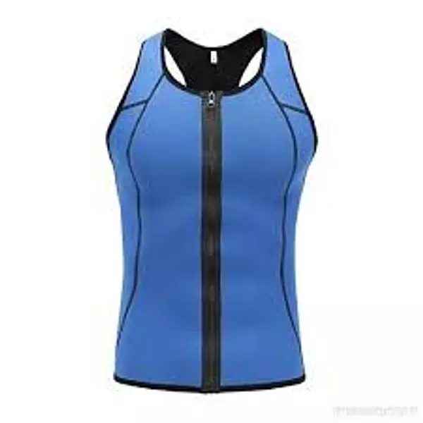 Artículos Deportivos - Chaleco Sauna Hombre Sauna Vest Zipper Compresion de Neopreno cierre 3