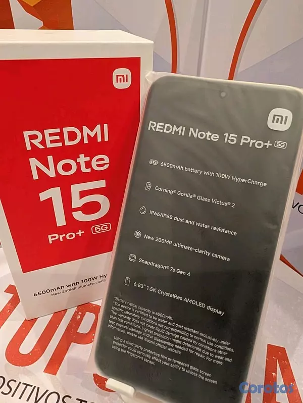celulares y tabletas - REDMI NOTE 15 PRO+ PLUS 5G, 12GB RAM 512GB ROM
 10