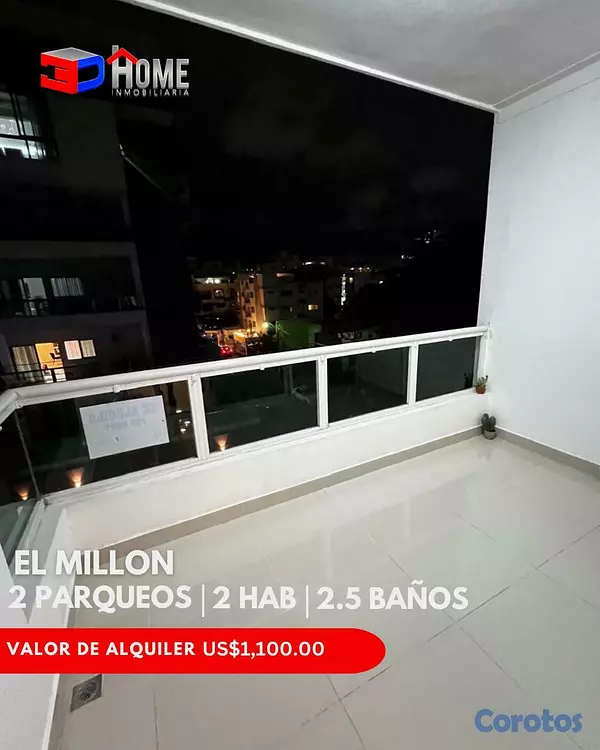 apartamentos - Alquilo apartamento en El Millón 3