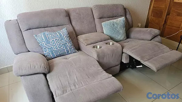 muebles y colchones - Mueble 2 plazas sillon reclinable  4