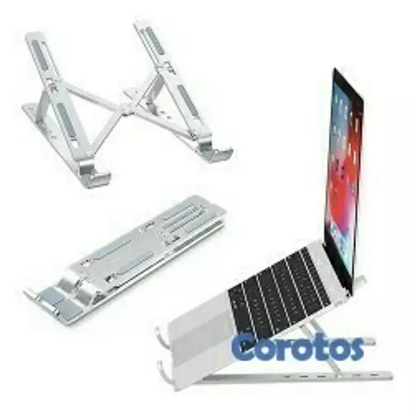computadoras y laptops - Soporte en aluminio resistente para Macbook,  laptops , tabletas o libros, 8