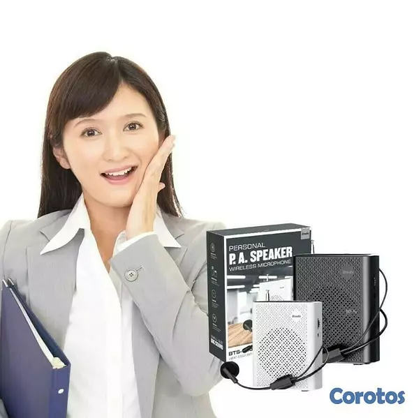 camaras y audio - Bocina + Microfono BTS-1383 parlante para charlas, maestros, panelitas, spekears 3