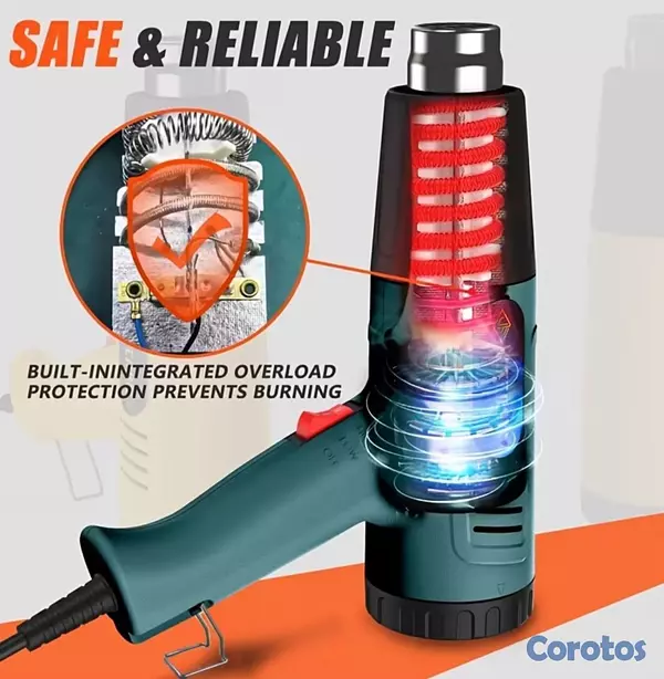 equipos profesionales - Pistola de calor con diferentes boquillas RD$3,500 2