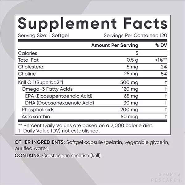 Salud y Equipamiento Médico - Aceite De Krill 500mg 120 capsulas 2