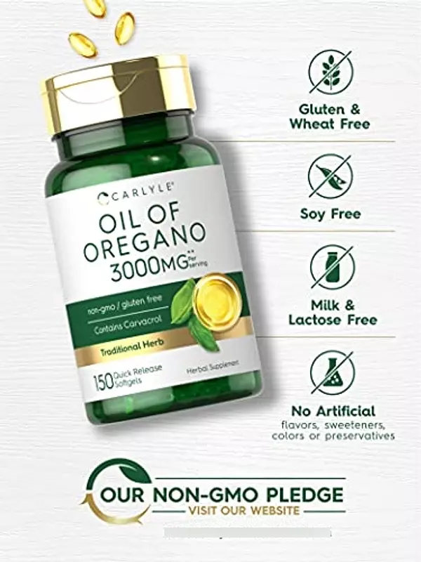 Salud y Equipamiento Médico - Aceite De Oregano -150 Capsulas De Gelatina Blanda 4