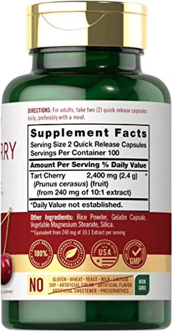 Salud y Equipamiento Médico - Capsulas De Extracto De Cereza Acida | 2400mg 3