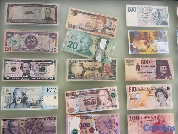 hobby y coleccion - Cuadro Billetes Diversos Paises 5