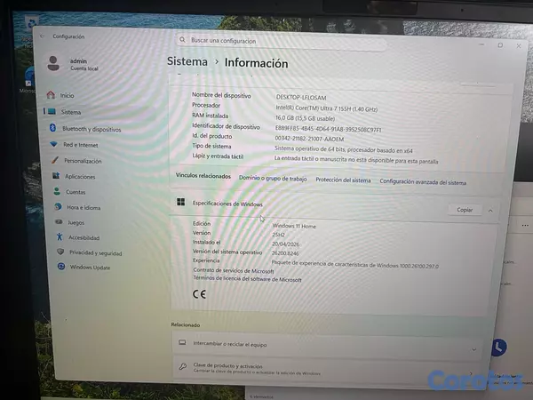 computadoras y laptops - Alienware M16 R2 intel ultra 7 155H rtx 4060 1tb 16gb ram ddr5 3