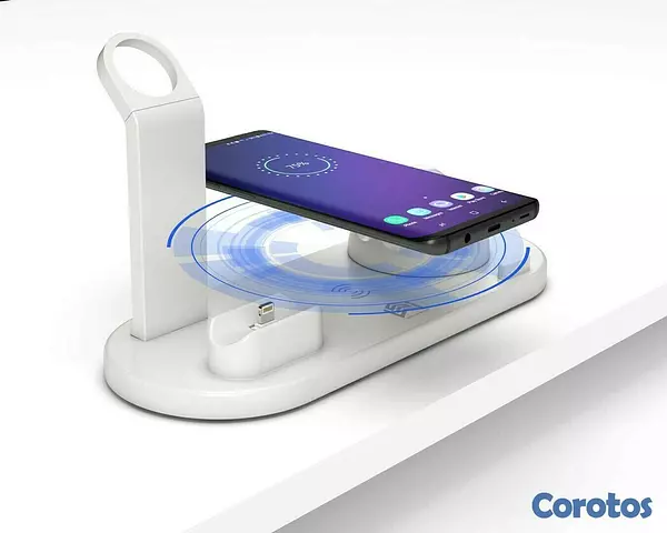 accesorios para electronica - Estación de carga multifuncional 3 en 1, carga tu reloj, audifonos y telefono 1