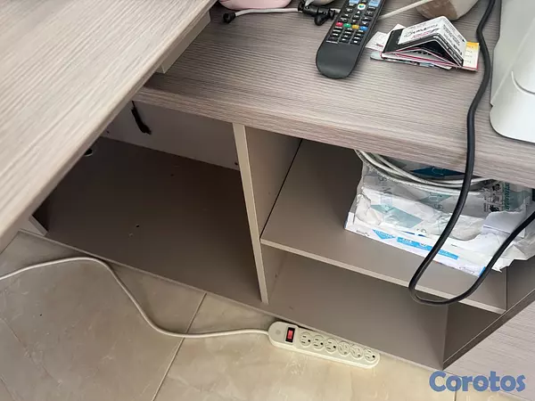 muebles y colchones - De oportunidad Estante  Ejecutivo y Escritorio tipo L para Oficina  4