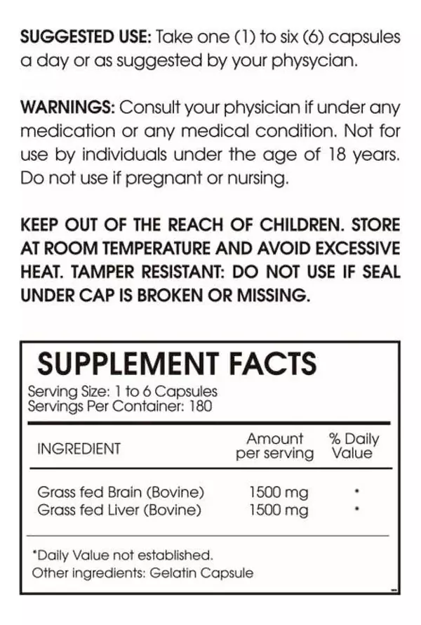 Salud y Equipamiento Médico - Brain 1500 Mg 180 Capsulas - Unida - Unidad A $3516 2