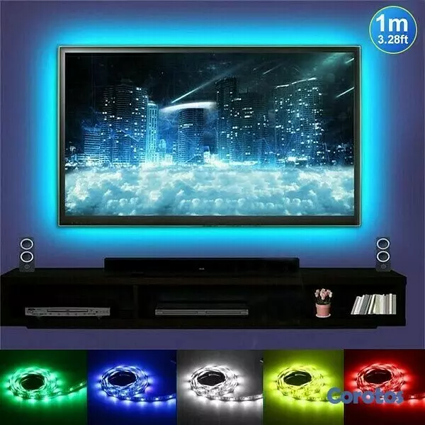 otros electronicos - Tiras LED RGB USB de 2 metros, ideal para TV 4