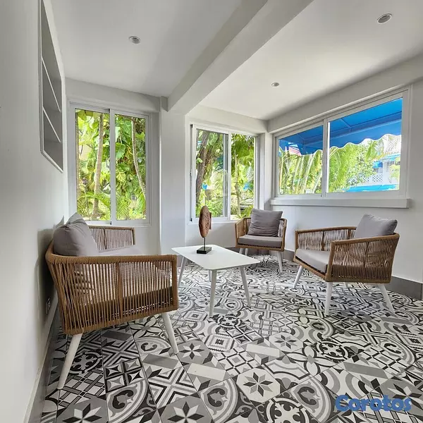 casas vacacionales y villas - Villa en Juan Dolio, de dos niveles  7