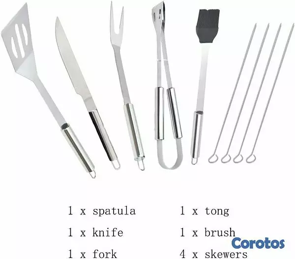cocina - Set de Utensilios para Parrillada con Estuche 6